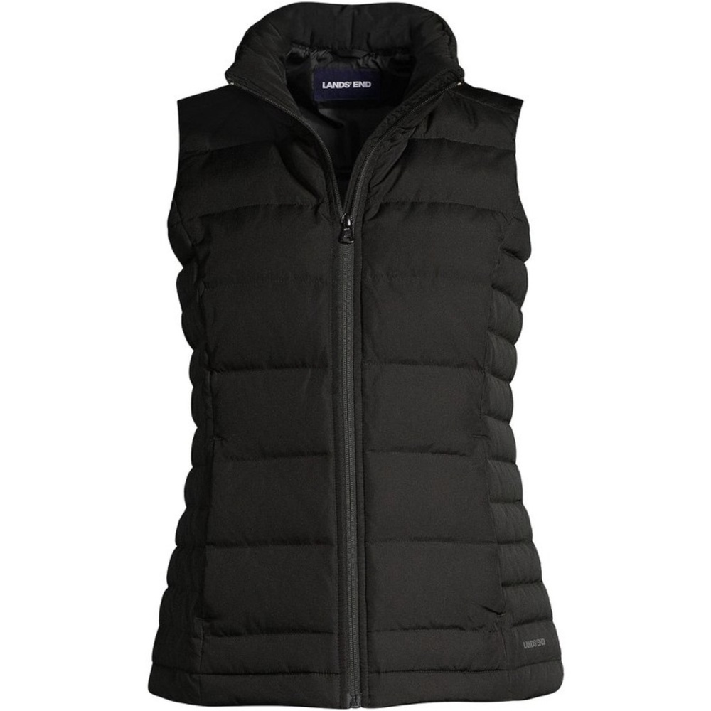 Lands' End Black Puffer Vest NWT - Picture 3 of 9